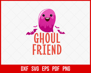 Ghoul Friend Cute Witch Funny Halloween SVG Cutting File Digital Download