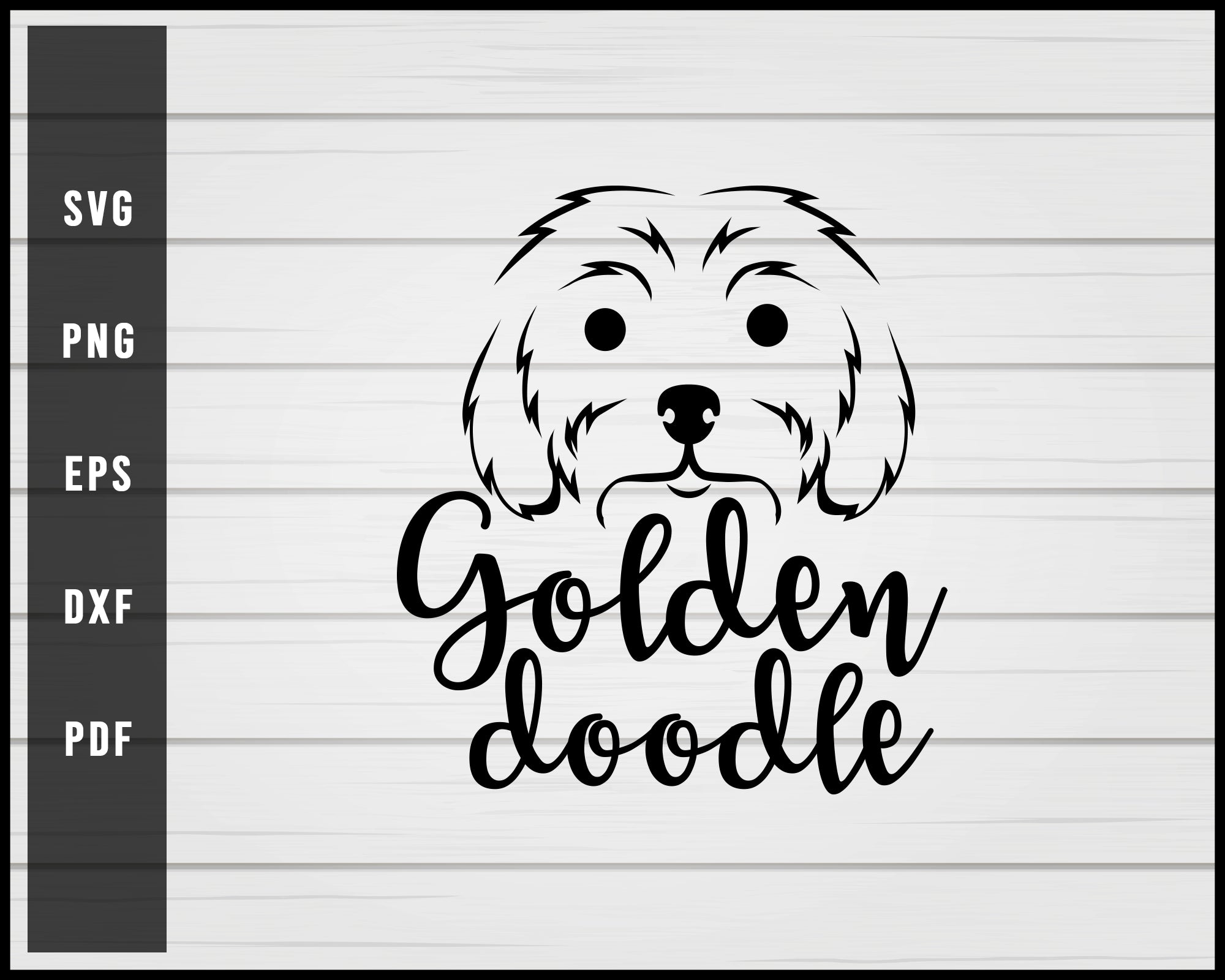 Golden Doodle Dog svg png eps Silhouette Designs For Cricut And Printable Files