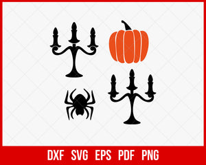 Halloween Night Candle Ghost Party SVG Cutting File Digital Download