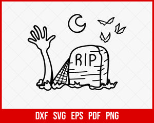 Halloween Rest in Peach Horror SVG Cutting File Digital Download
