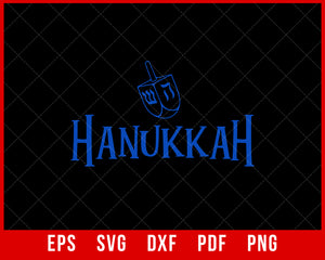 Happy Hannukah Festivity SVG Cutting File Digital Download