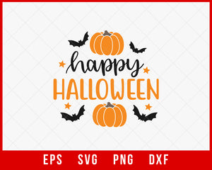 Happy Halloween Horror Night SVG Cutting File Digital Download