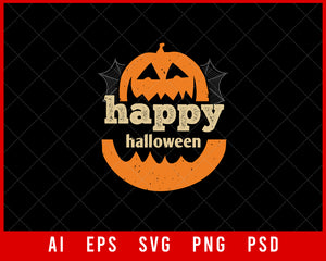 Happy Halloween Michael Myers Funny Editable T-shirt Design Digital Download File