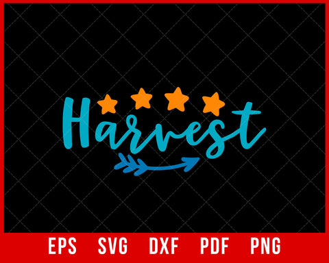 Harvest Thankful Fall Thanksgiving SVG Cutting File Digital Download