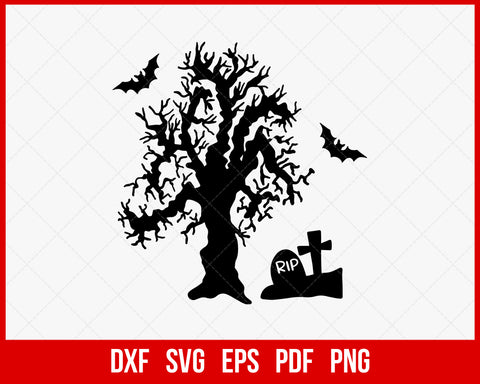 Haunted House Rest in Peach Funny Halloween SVG Cutting File Digital Download