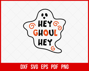 Hay Ghoul Hay Cute Ghost Funny Halloween SVG Cutting File Digital Download