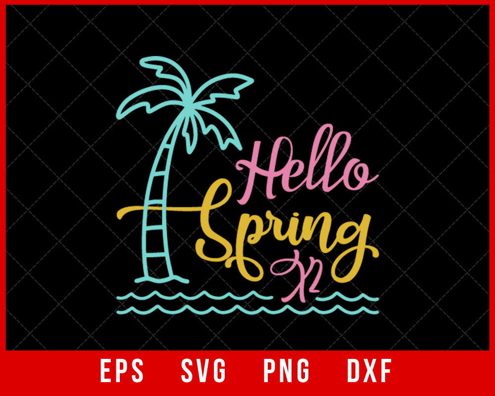 Hello Spring X2 Summer T-shirt Design | Creative Design Maker ...