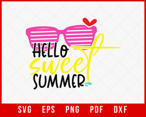 Hello Sweet Summer Love T-shirt Design Digital Download File