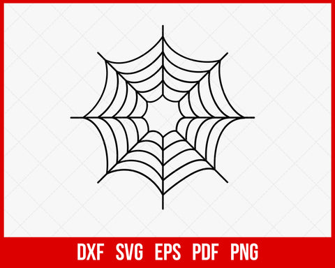 Spider Net Horror Funny Halloween SVG Cutting File Digital Download