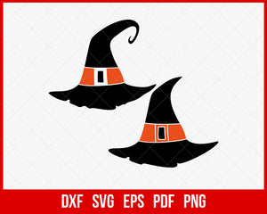 Witch Hat Ghost Freak Funny Halloween SVG Cutting File Digital Download