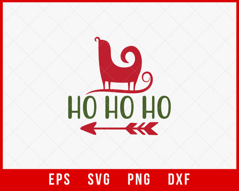 Ho Ho Ho Santa’s Funny Christmas Truck SVG Cut File for Cricut and Silhouette