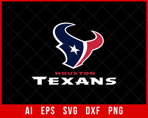 Houston Texans Logo Cameo Decal NFL SVG Cut File for Cricut Digital Download