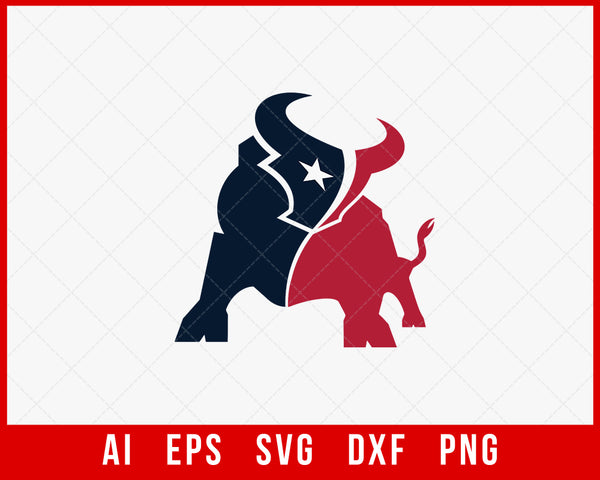 Houston Texans Logo and Wordmark SVG - Free Sports Logo Downloads