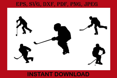 Ice Hockey silhouette boy and girl svg Goalie Ice Hockey print cut Files Cricut Silhouette T-Shirt Design Hockey SVG Cutting File Digital Download