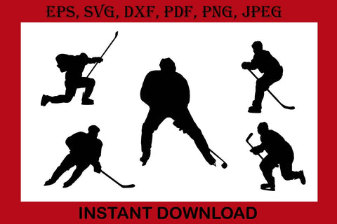 Ice Hockey silhouette boy and girl svg Goalie Ice Hockey print cut Files Cricut Silhouette T-Shirt Design Hockey SVG Cutting File Digital Download