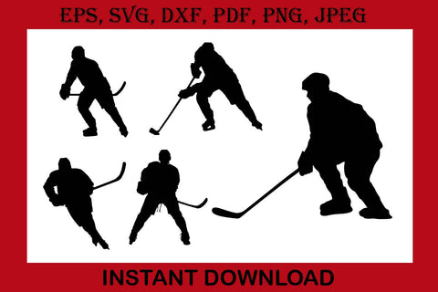 Ice Hockey silhouette boy and girl svg Goalie Ice Hockey print cut Files Cricut Silhouette T-Shirt Design Hockey SVG Cutting File Digital Download