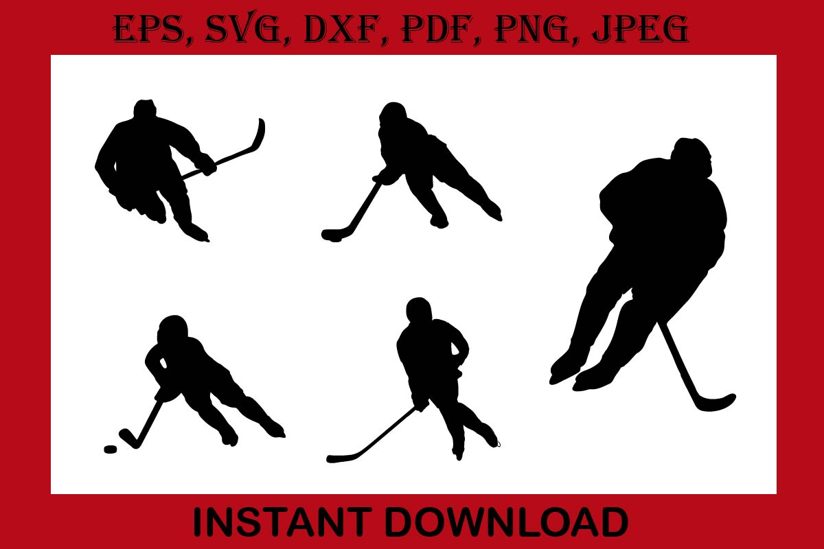 Ice Hockey silhouette boy and girl svg Goalie Ice Hockey print cut Files Cricut Silhouette T-Shirt Design Hockey SVG Cutting File Digital Download