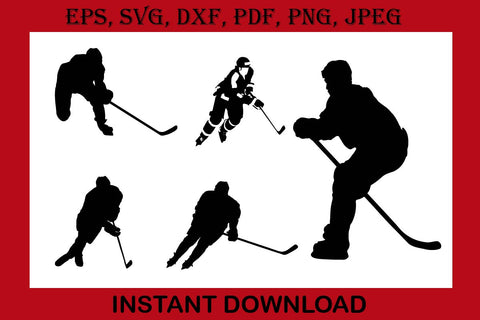 Ice Hockey silhouette boy and girl svg Goalie Ice Hockey print cut Files Cricut Silhouette T-Shirt Design Hockey SVG Cutting File Digital Download