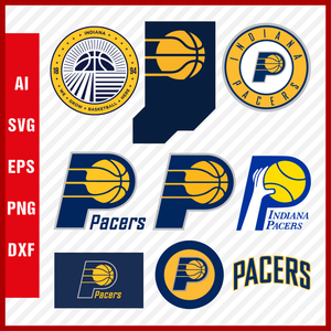 NBA Indiana Pacers Svg Cut Files Basketball Clipart Bundle
