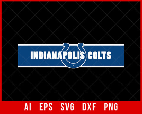 NFL Indianapolis Colts Logo Clipart SVG Decal Cut File for Cricut Digital Download