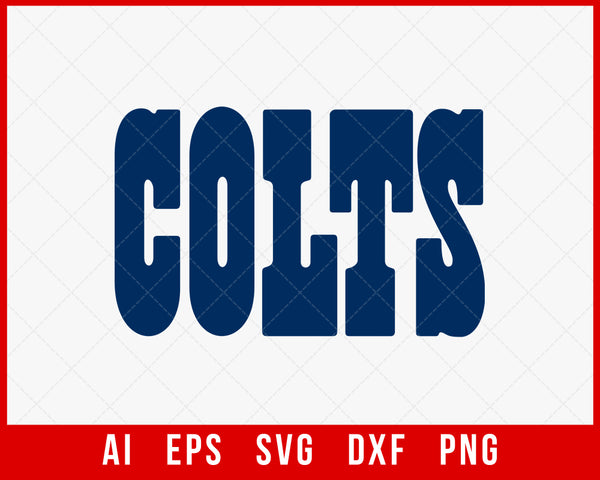 NFL Indianapolis Colts Logo SVG Decal Cut File  Creative Design Maker –  Creativedesignmaker