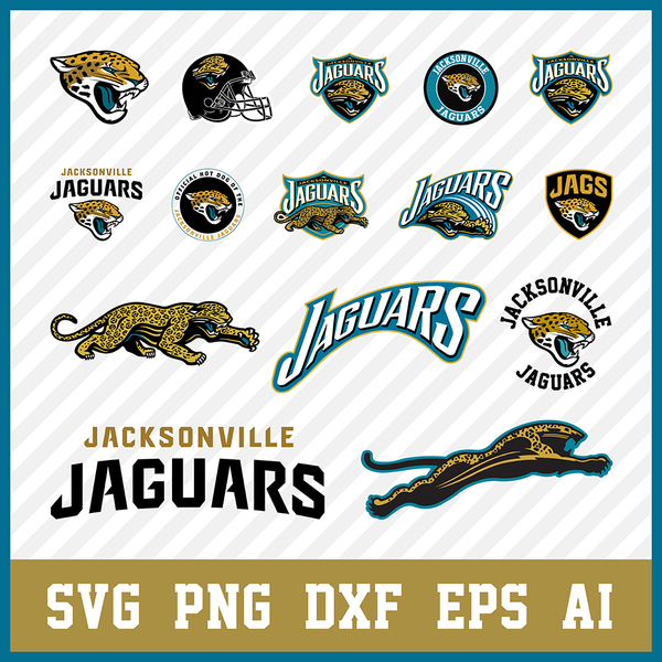 Jacksonville Jaguars logo, bundle logo, svg, png, eps, dxf 3