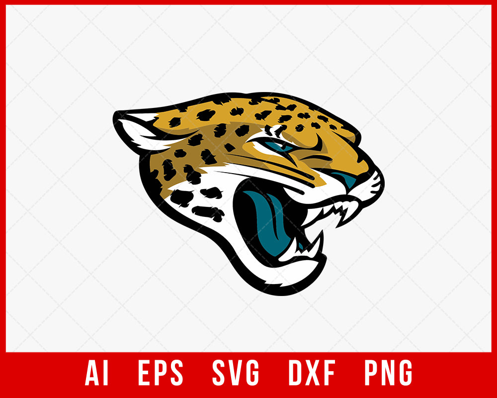 Jacksonville Jaguars Logo Shirt Design SVG File for Cricut Maker and Silhouette Cameo Digital Download