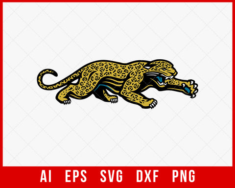 Go Jaguars Football Mascot - Jaguars School Team SVG PNG