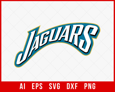 Jacksonville Jaguars Logo and Wordmark SVG - Free Sports Logo Downloads