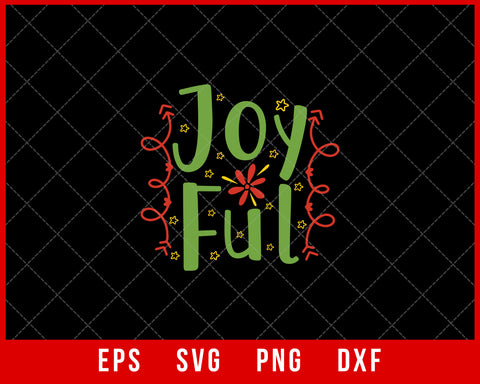 Joyful Merry Christmas Pajamas Santa Ho Ho Ho SVG Cut File for Cricut and Silhouette
