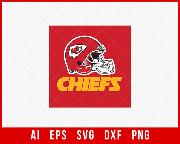 Kansas City Chiefs Helmet Clipart SVG  Creative Design Maker –  Creativedesignmaker
