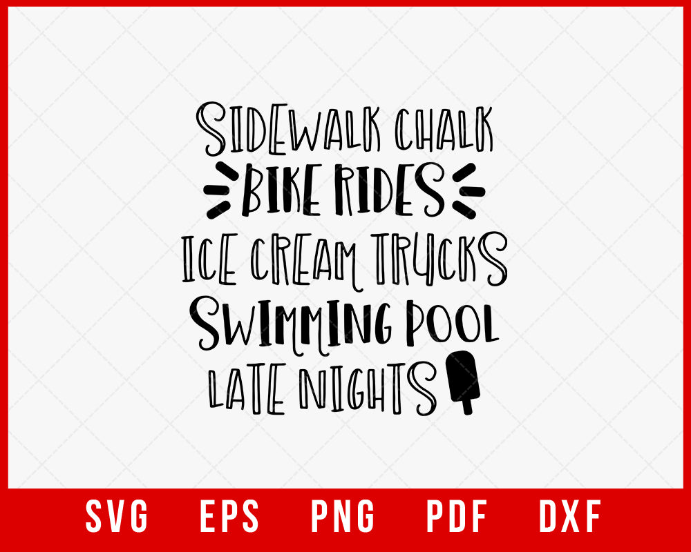 Kid Summer SVG T-shirt Design Digital Download File