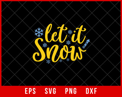 Let It Snow Christmas Pajamas Santa’s Cute Elf SVG Cut File for Cricut and Silhouette
