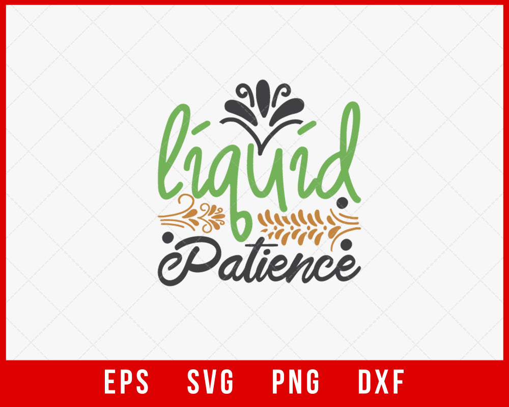 Liquid Patience Christmas Ornaments Design SVG Cut File for Cricut and Silhouette