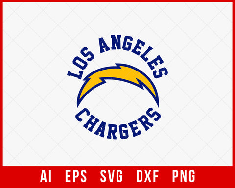 NFL Los Angeles Chargers Logo SVG Decal Cut File for Cricut Digital Download