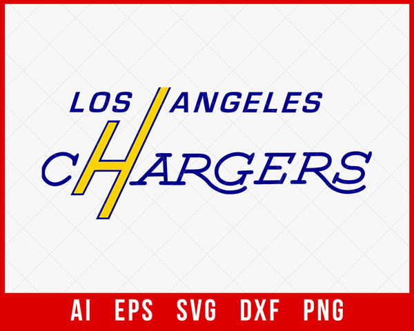 Los Angeles Chargers SVG Horse Clipart Decal NFL Silhouette SVG Cut File  for Cricut Digital Download