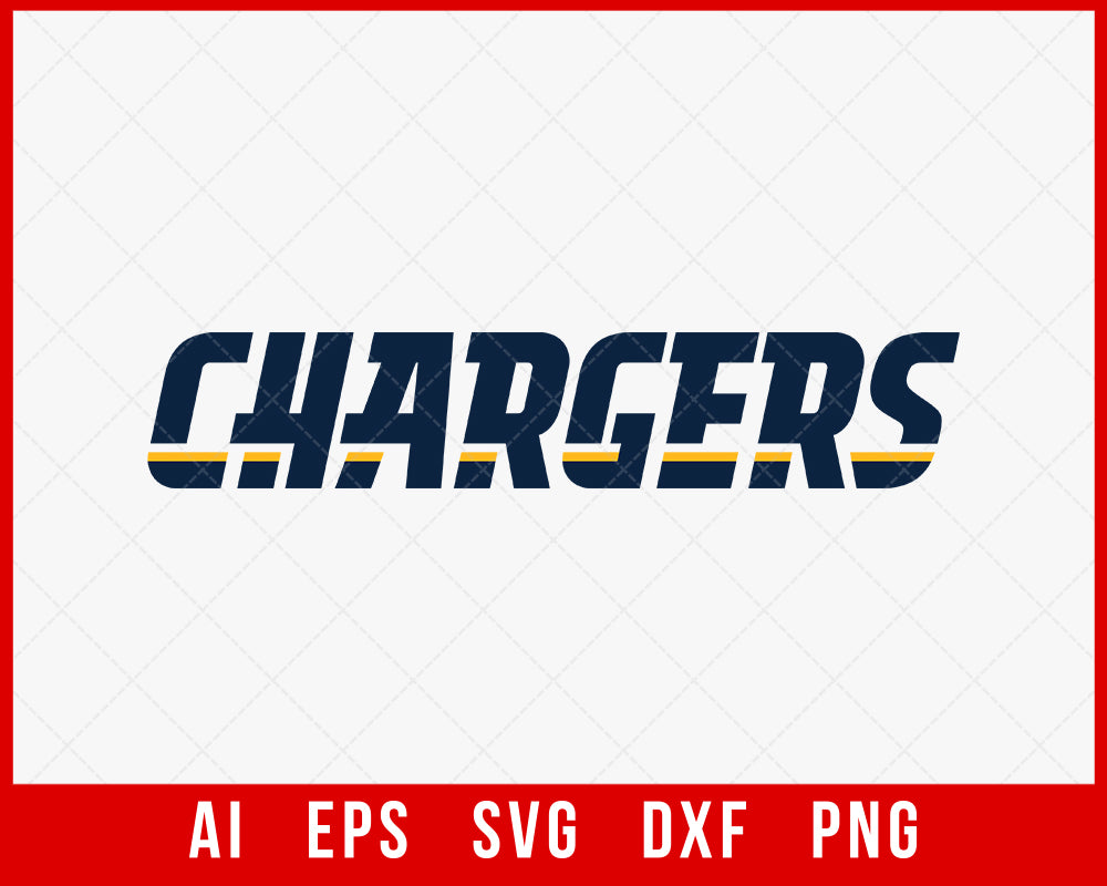 NFL Los Angeles Chargers Logo Clipart SVG Cut File for Cricut Digital Download