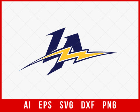 Los Angeles Chargers Silhouette Decal NFL SVG Cut File for Cricut Digital Download