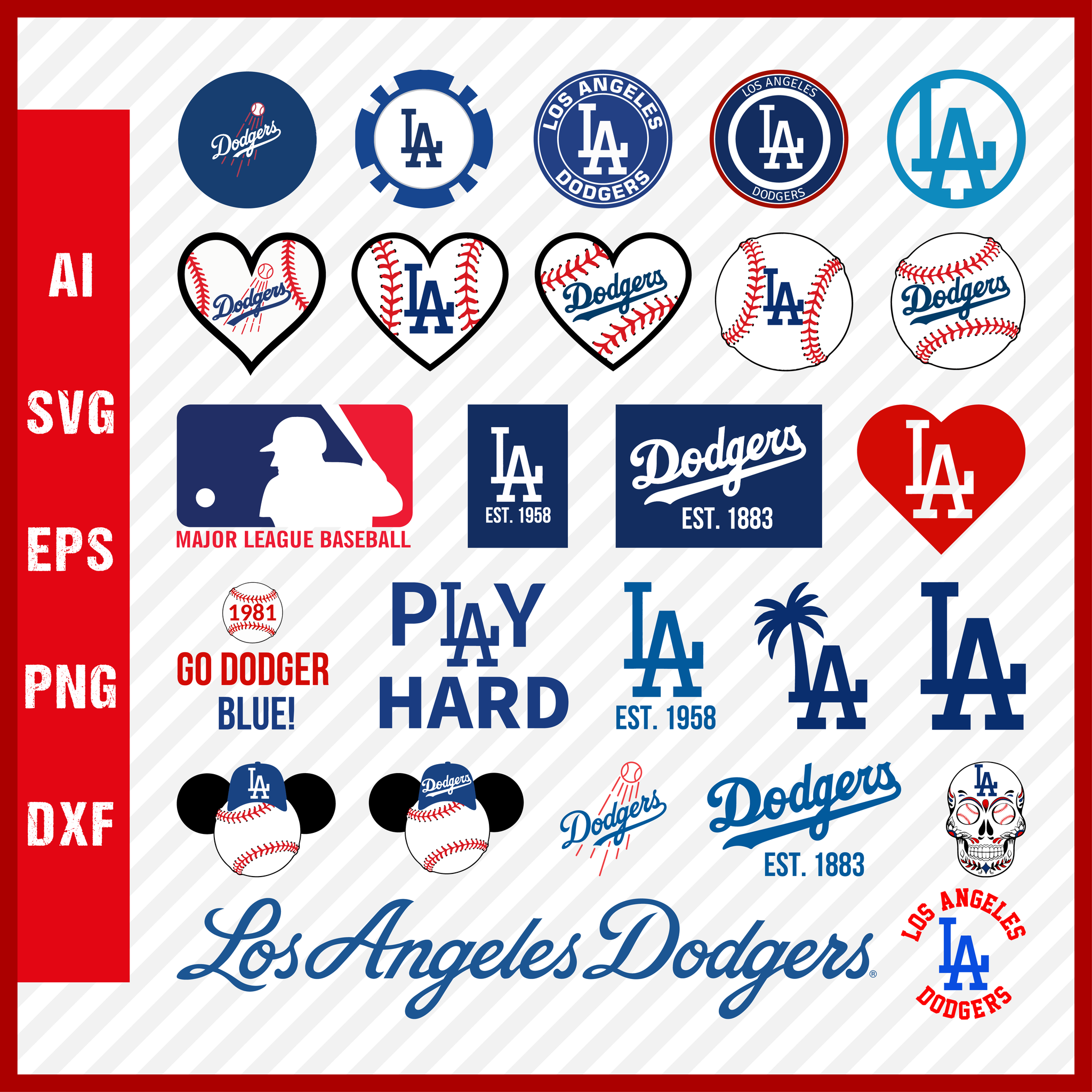 La Dodgers Clipart 