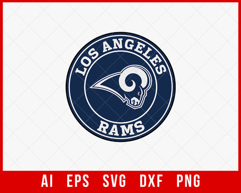 Rams Logo Logo Clipart Silhouette Cameo NFL SVG Cut File for Cricut Digital Download