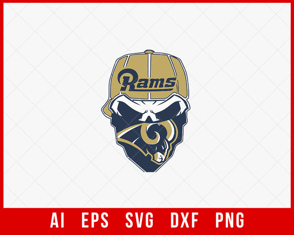 Los Angeles Rams Helmet Logo svg, nfl svg, eps, dxf, png, digital file