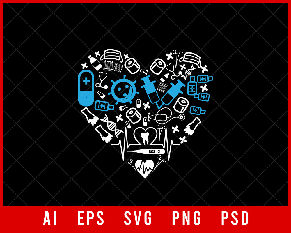 Love Sign Medical Editable T-shirt Design Digital Download File 