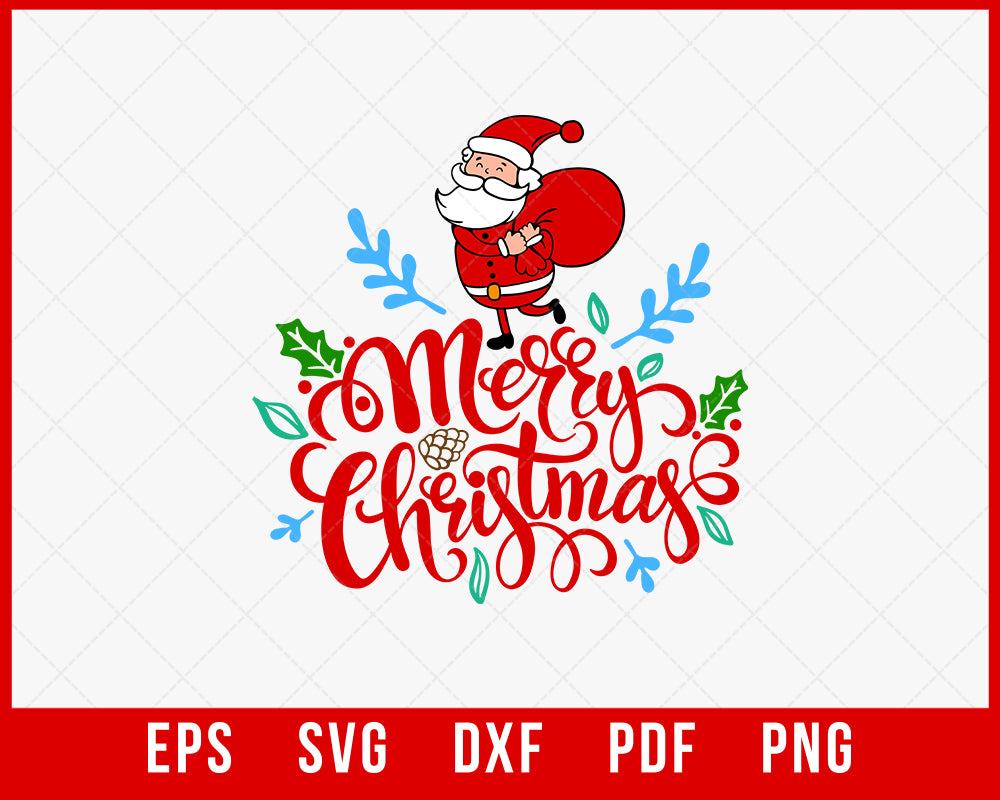 Merry Christmas Christ Happy Birthday SVG Cutting File Digital Download