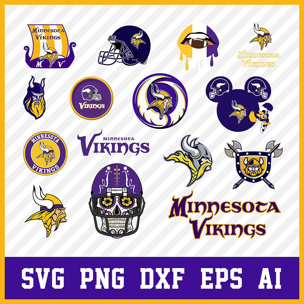 Minnesota Vikings Svg Bundle, Vikings Svg, Minnesota Vikings Logo, Vikings Clipart, Football SVG bundle, Svg File for cricut, Nfl Svg  • INSTANT Digital DOWNLOAD includes: 1 Zip and the following file formats: SVG, DXF, PNG, EPS, PDF