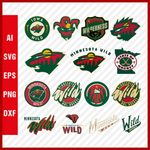 Minnesota Wild Svg NHL National Hockey League Team Svg Logo Clipart Bundle