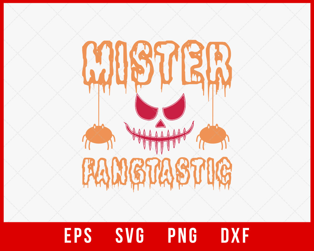 Mister Fangtastic Funny Halloween Cutting File Digital Download