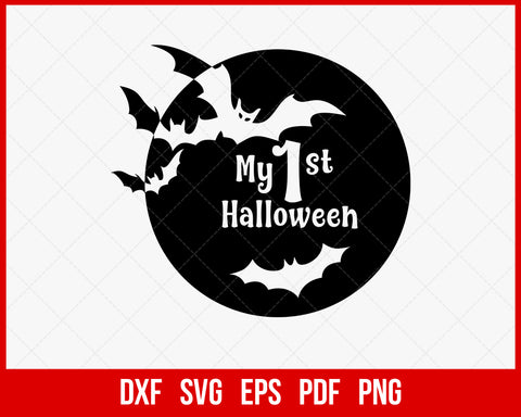 My 1st Halloween First Birthday Party SVG Cutting File Digital Download