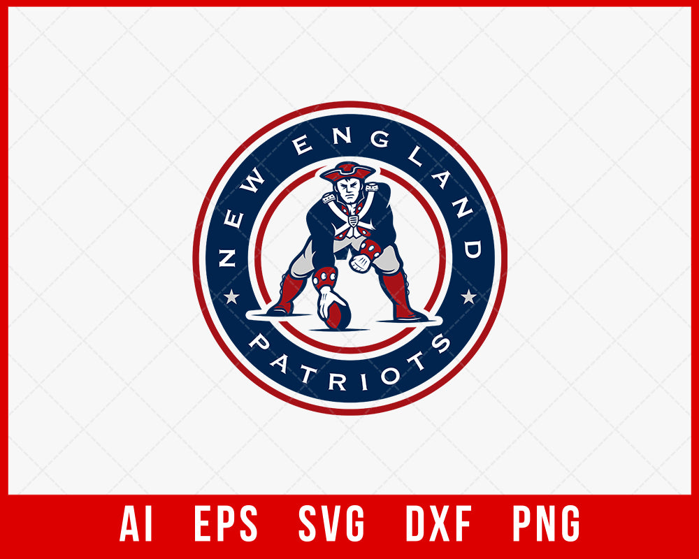 New England Patriots Silhouette File NFL SVG Cut File for Cricut Digital Download