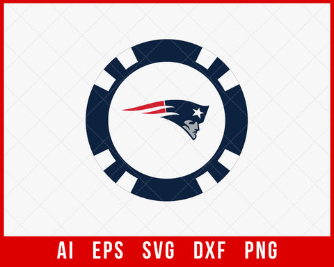 New England Patriots Clipart Silhouette NFL SVG Cut File for Cricut Digital Download