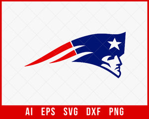 New England Patriots Silhouette Design NFL SVG Cut File for Cricut Digital Download